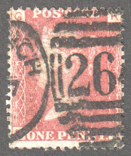 Great Britain Scott 33 Used Plate 199 - RG - Click Image to Close